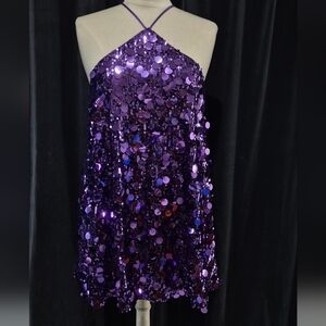 Princess Polly Purple Sequin Mini Dress